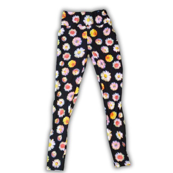 No Boundaries Juniors' Floral Sueded Leggings - Picture 1 of 2